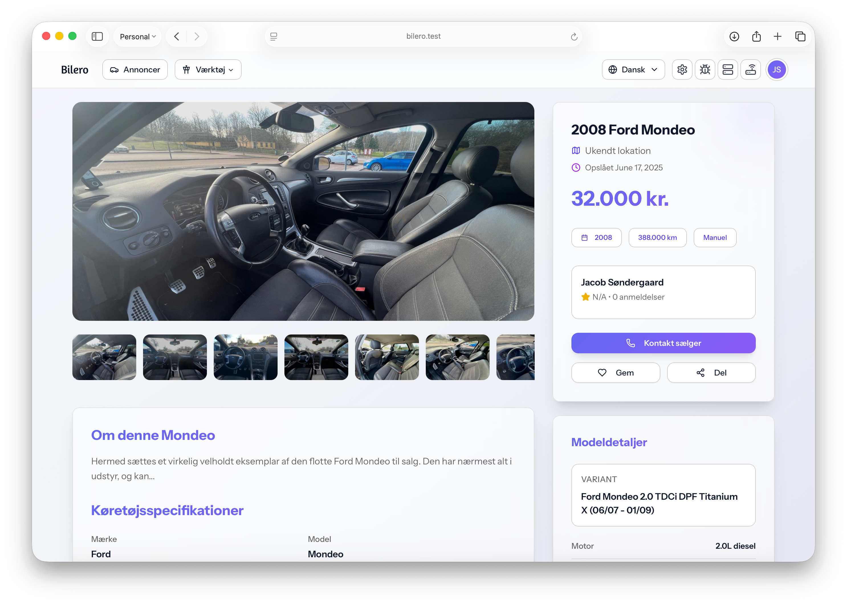 Bilero Markedsplads Preview